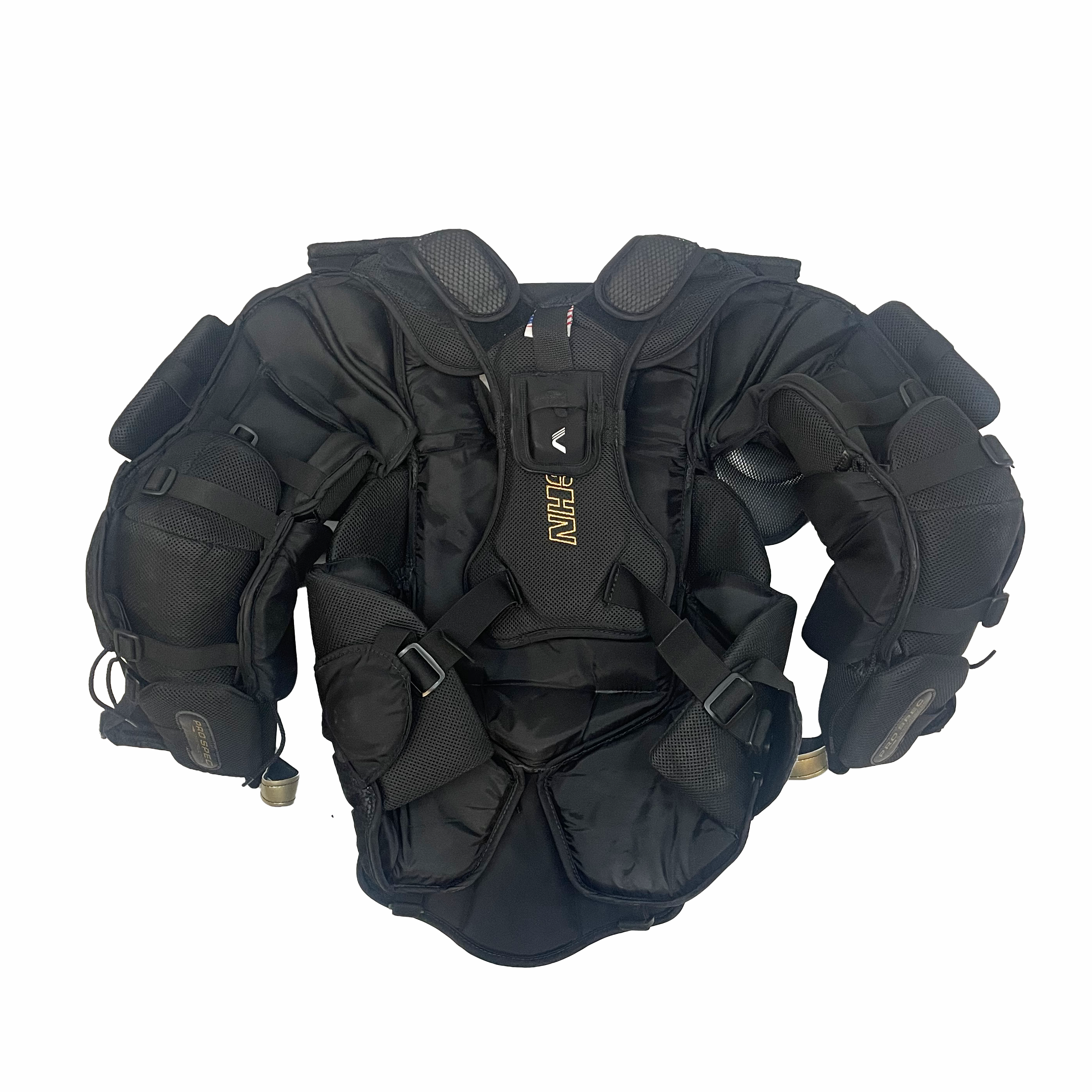 Vaughn Ventus SLR2 Pro Carbon – Plastron de gardien de but Pro d'occasion (noir/or)